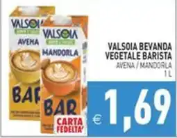 Pim Supermercati Valsoia bevanda vegetale barista avena / mandorla offerta
