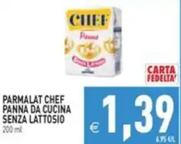 Pim Supermercati Parmalat Chef Panna da cucina senza lattosio offerta