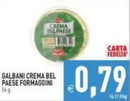 Pim Supermercati Galbani Crema Bel Paese Formaggini offerta