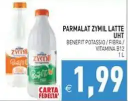 Pim Supermercati Parmalat Zymil Latte UHT offerta