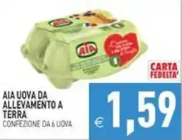 Pim Supermercati Aia uova da allevamento a terra offerta