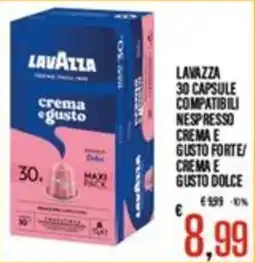 Supermercati EffePiù Lavazza crema e gusto offerta