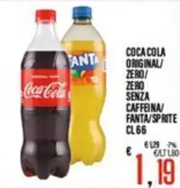 Supermercati EffePiù Coca Cola Original/Zero/Zero Senza CaffeinA/Fanta/Sprite offerta