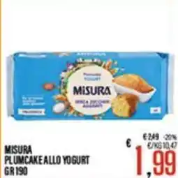 Supermercati EffePiù Misura plumcake allo yogurt offerta