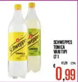 Supermercati EffePiù Schweppes tonica vari tipi offerta
