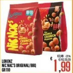 Supermercati EffePiù Lorenz Nic Nac's Original/BBQ offerta