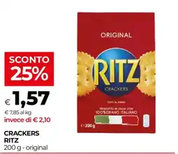 Unicoop Crackers Ritz original offerta