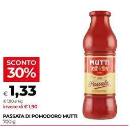 Unicoop Passata di pomodoro Mutti offerta