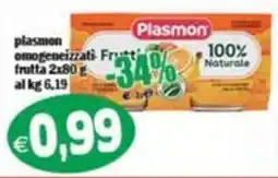 Il Castoro Supermercati Plasmon omogeneizzati Frutta offerta