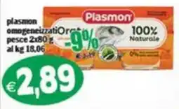 Il Castoro Supermercati Plasmon omogeneizzati pesce offerta