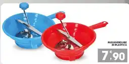 Sisa Passaverdure di plastica offerta
