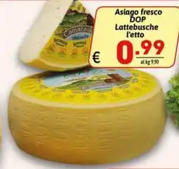 Ipercarni Asiago fresco DOP offerta