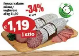 Il Castoro Supermercati fiorucci salame milano/ungherese offerta