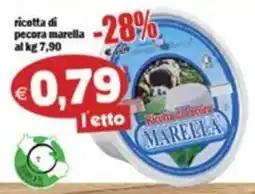 Il Castoro Supermercati Ricotta di pecora Marella offerta