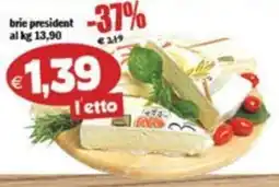Il Castoro Supermercati brie president offerta