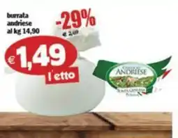 Il Castoro Supermercati Burrata Andriese offerta