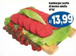 Il Castoro Supermercati hamburger scelto di bovino adulto offerta