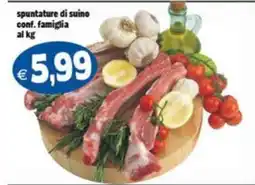 Il Castoro Supermercati spuntature di suino conf. famiglia offerta