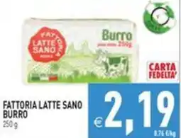 Pim Supermercati Fattoria Latte Sano Burro offerta