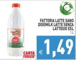 Pim Supermercati Fattoria Latte Sano Digemilk Latte Senza Lattosio ESL offerta