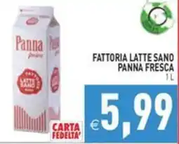 Pim Supermercati Panna fresca Fattoria Latte Sano offerta