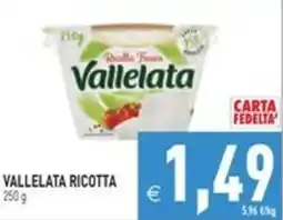 Pim Supermercati Vallelata ricotta offerta