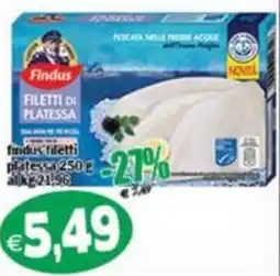Il Castoro Supermercati Findus filetti di platessa offerta