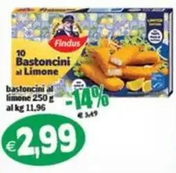 Il Castoro Supermercati Findus Bastoncini al Limone offerta