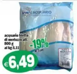 Il Castoro Supermercati Acquario filetto di merluzzo atl. offerta