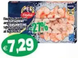 Il Castoro Supermercati Findus gamberi argentini sgusciati offerta