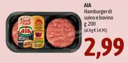 Madis Hamburger di suino e bovino AIA offerta