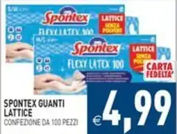 Pim Supermercati Spontex guanti lattice offerta