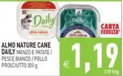 Pim Supermercati Almo Nature cane daily manzo e patate offerta