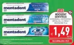 Pim Supermercati Mentadent dentifricio offerta