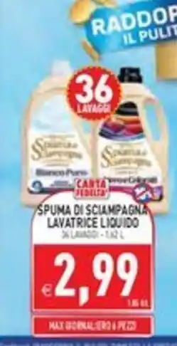 Pim Supermercati Spuma di sciampagna lavatrice liquido offerta