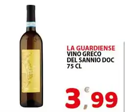 Il Centro Superstore La guardiense vino greco del sannio doc offerta