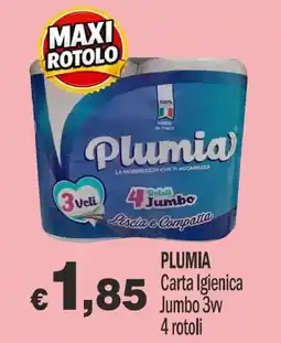 Primo Prezzo Plumia Carta Igienica Jumbo 3w offerta
