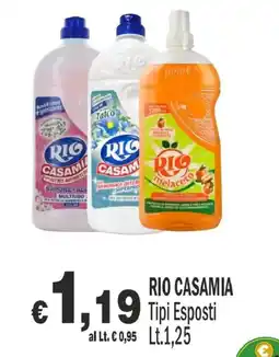 Primo Prezzo RIO CASAMIA Tipi Esposti offerta