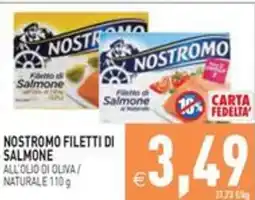Pim Supermercati Nostromo filetti di salmone offerta
