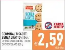 Pim Supermercati Germinal biscotti senza lievito avena offerta