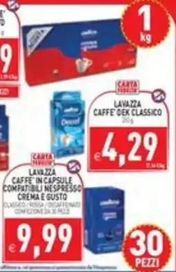 Pim Supermercati Lavazza Caffè Dèx Classico offerta