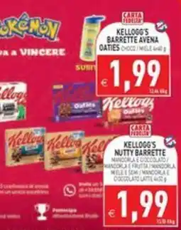 Pim Supermercati Kellogg's Barrette Avena offerta