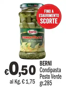 Primo Prezzo Berni Condipasta Pesto Verde offerta
