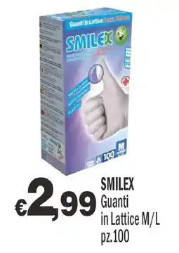 Primo Prezzo Guanti in Lattice SMILEX offerta