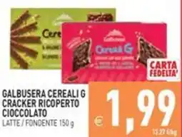 Pim Supermercati Galbusera cereali g cracker ricoperto cioccolato offerta