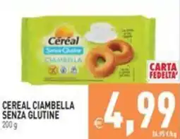 Pim Supermercati Cereal ciambella senza glutine offerta