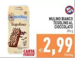 Pim Supermercati Mulino Bianco Tegolino al cioccolato offerta