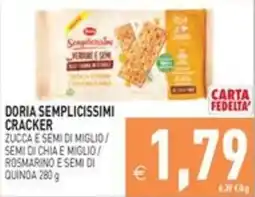 Pim Supermercati Doria Semplicissimi Cracker offerta