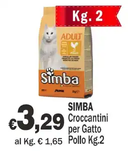 Primo Prezzo Simba Croccantini per Gatto Pollo offerta