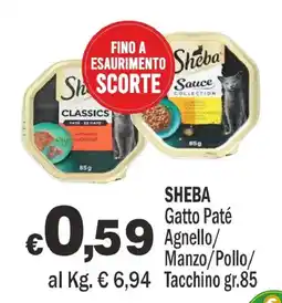 Primo Prezzo Sheba Gatto Paté offerta